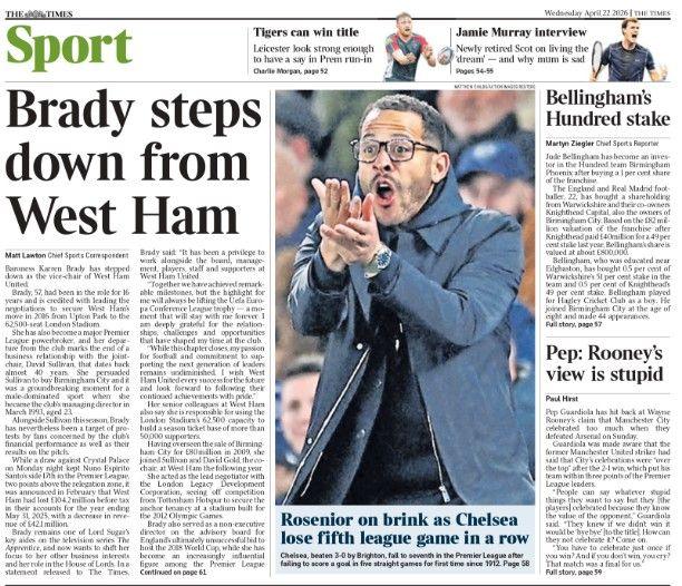 Times back page