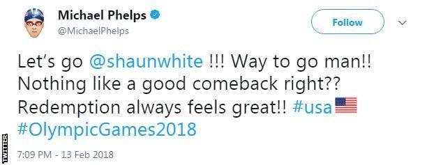 Michael Phelps tweet