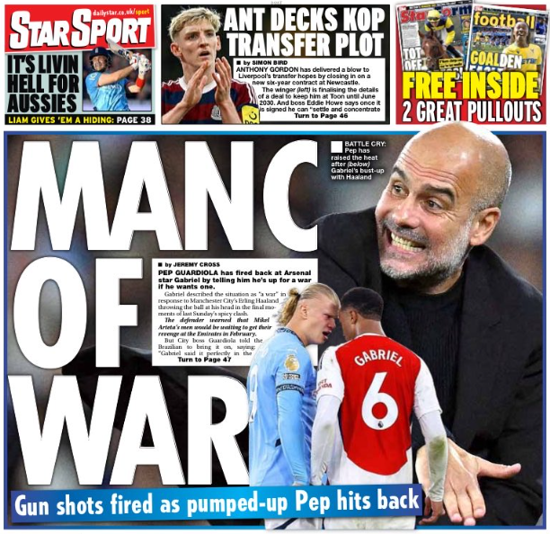 Back page of the Daily Star on 28 September 2024