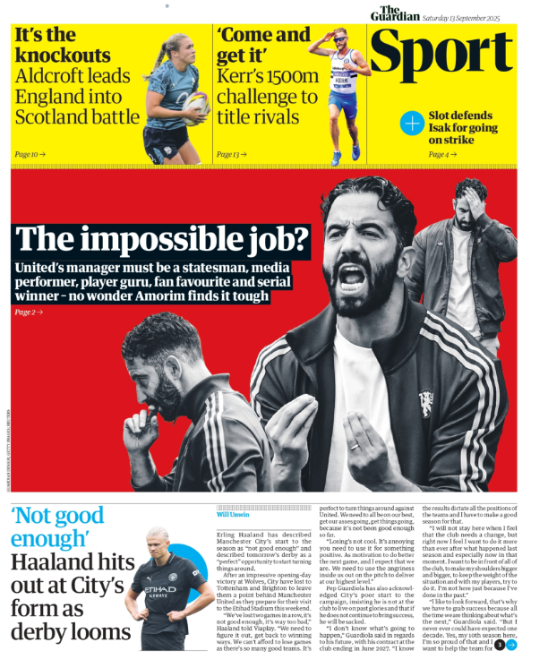 The Guardian's sport section