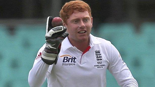 Jonny Bairstow in tour match action for England