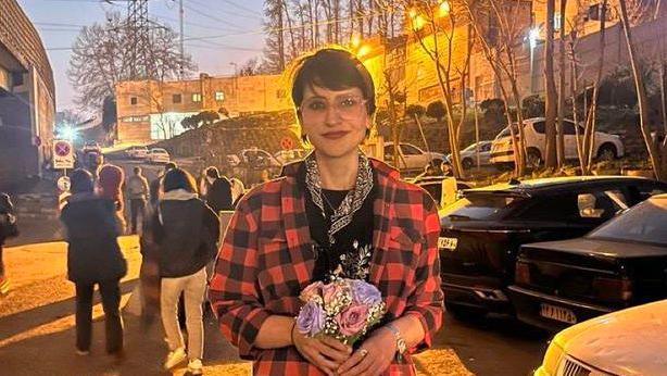 Motahareh Goonei standing in the street