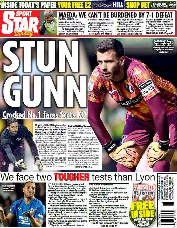 Star On Sunday back page