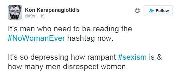 Men tweet in support