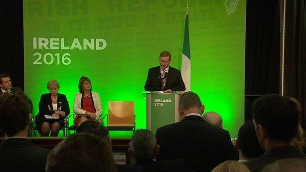 Irish Prime Minister (Taoiseach) Enda Kenny was heckled as he outlined his government's programme of 1916 Easter Rising centenary commemorations