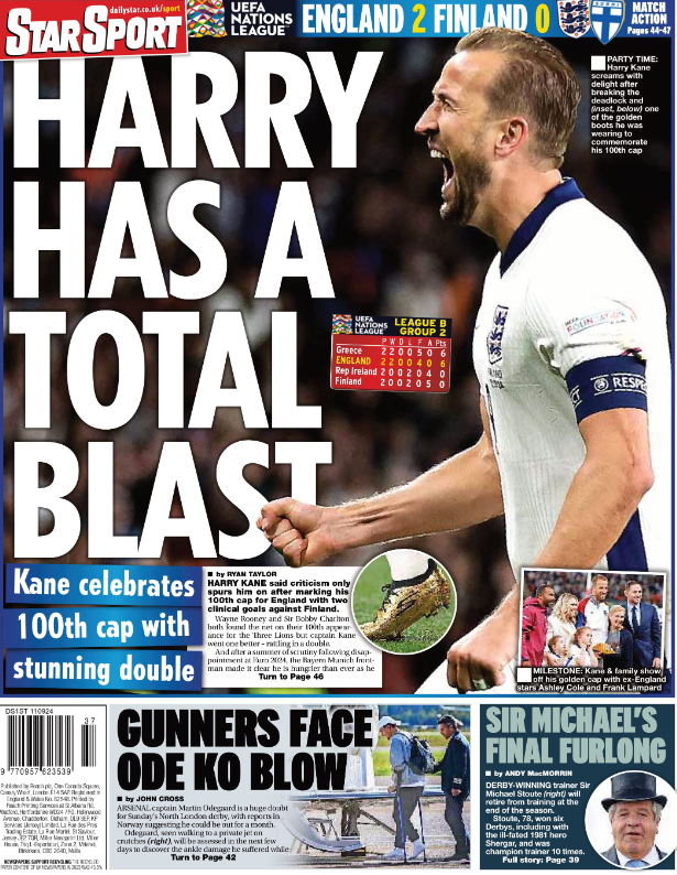 Star back page