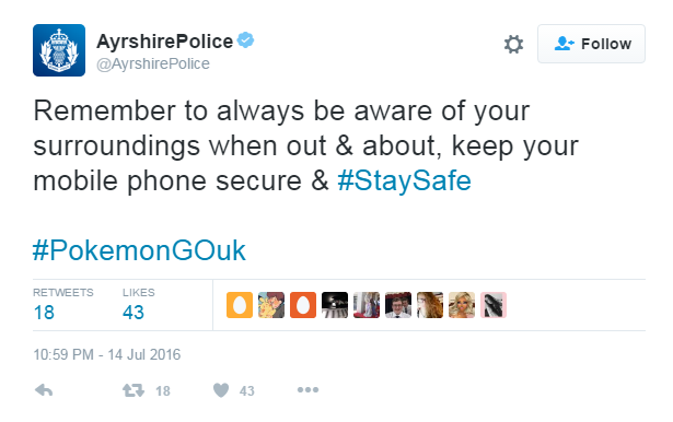 Twitter screen grab @AyrshirePolice