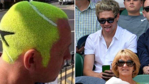 A tennis ball hairstyle and Niall Horan of One Direction