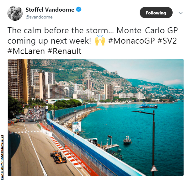 Stoffel Vandoorne Twitter