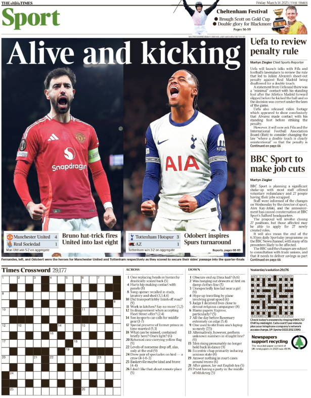 Times back page