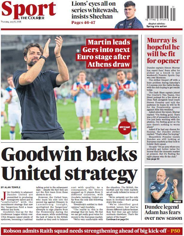 Courier back page