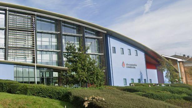 The front of Gloucestershire Constabulary's headquarters in Gloucester