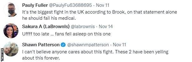 Boxing fans on Twitter react to Khan-Brook, with one saying "Ufff too late... fans fell asleep on this one."