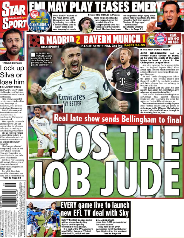 Thursday's back pages - BBC Sport