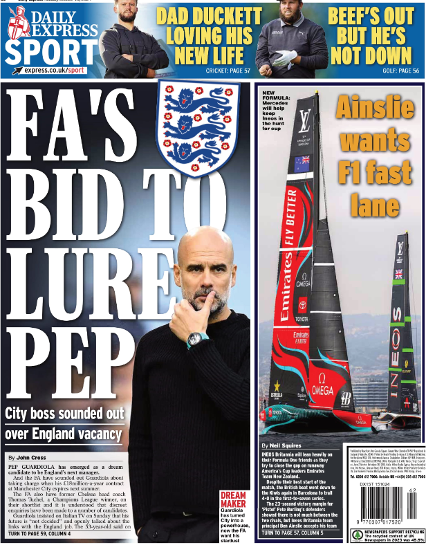 Express back page