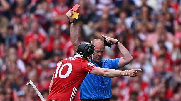 Darragh Fitzgibbon is sent off