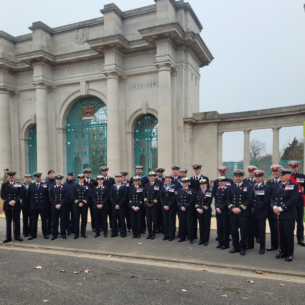 The Royal Naval Reserve unit for the East Midlands at Nottingham's Victoria Embankment