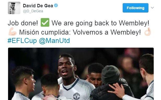 David de Gea on Twitter