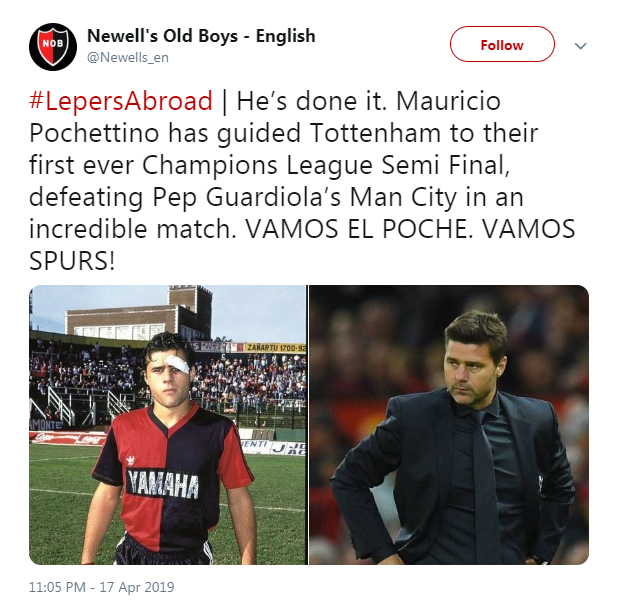 Newells Old Boys tweet