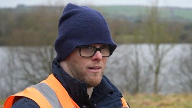 Ed Daly in a high-vis jacket at the reservoir 