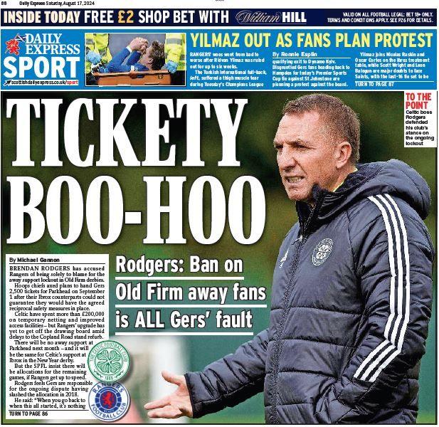 Daily Express back page