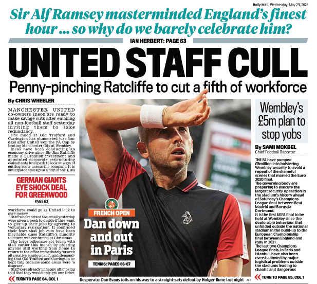 Daily Mail back page