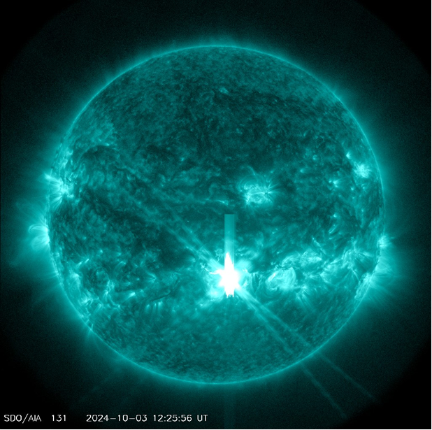 Image of a solar flare