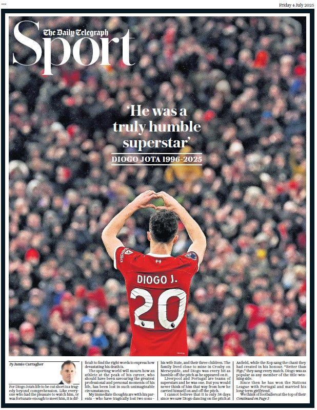 The Daily Telegraph sports section