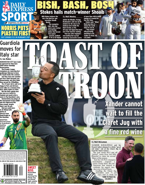 Express back page