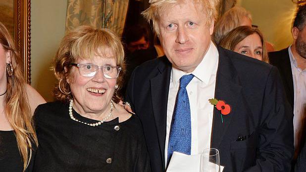 Charlotte Johnson Wahl pictured next to her son Boris Johnson