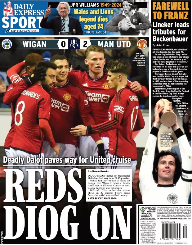 Express back page
