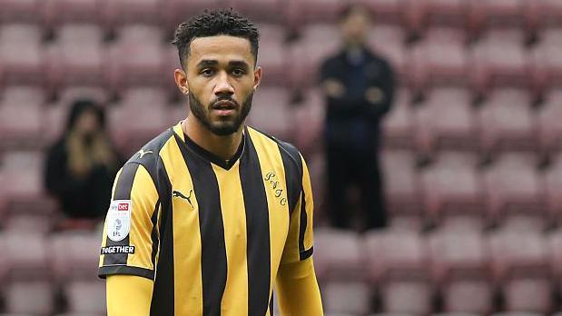 Port Vale's George Hall in action