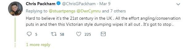 Tweet by Chris Packham