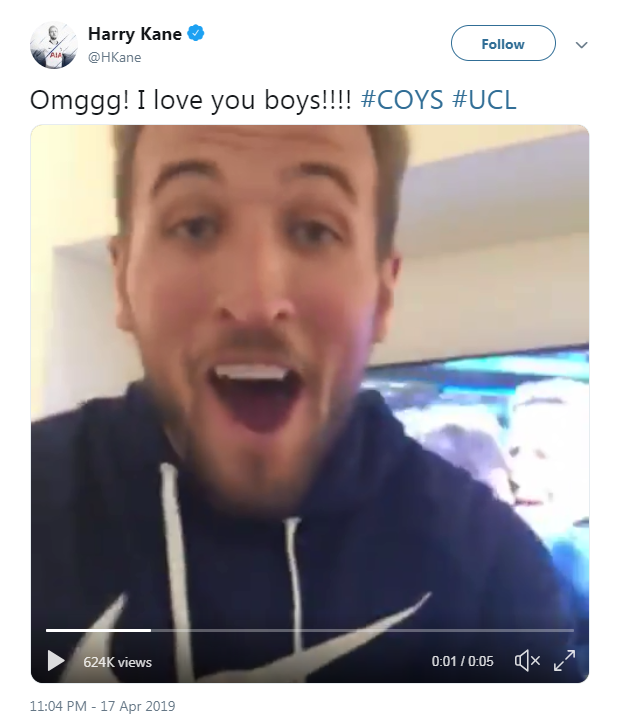 Harry Kane tweet