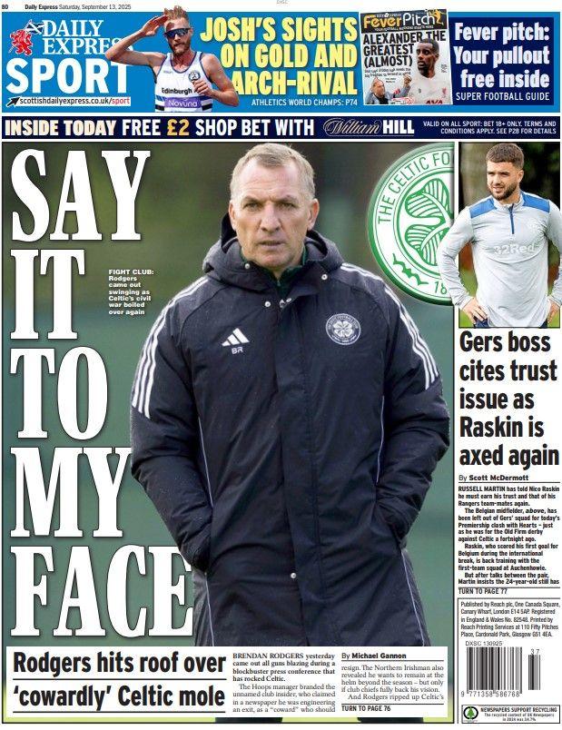 Daily Express back page