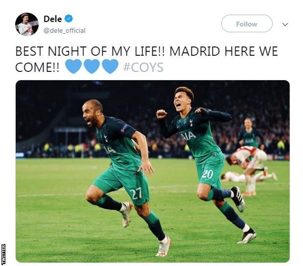 Dele Alli Tweets