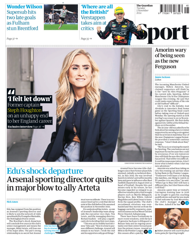 The Guardian's sport section