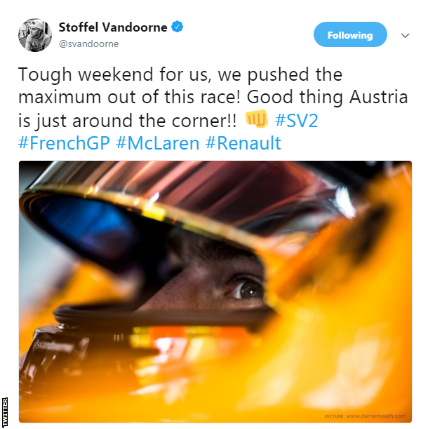 Stoffel Vandoorne Twitter