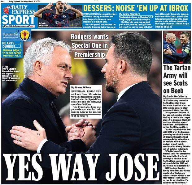 Daily Express back page