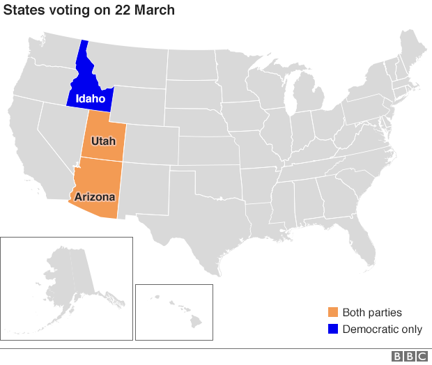 States voting on 22 March