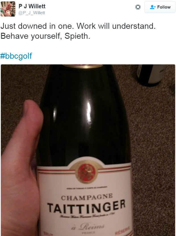 A photo of a bottle of champagne