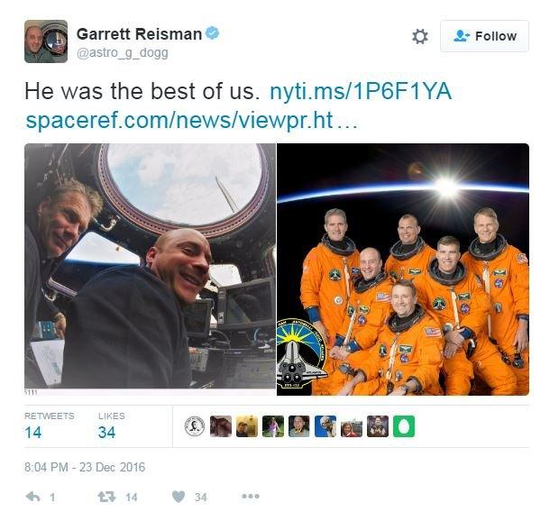 Garrett Reisman tweet