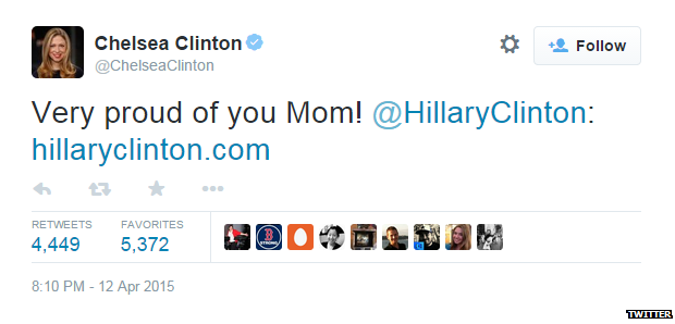 Chelsea Clinton tweet