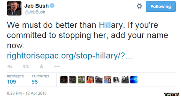 Jeb Bush tweet