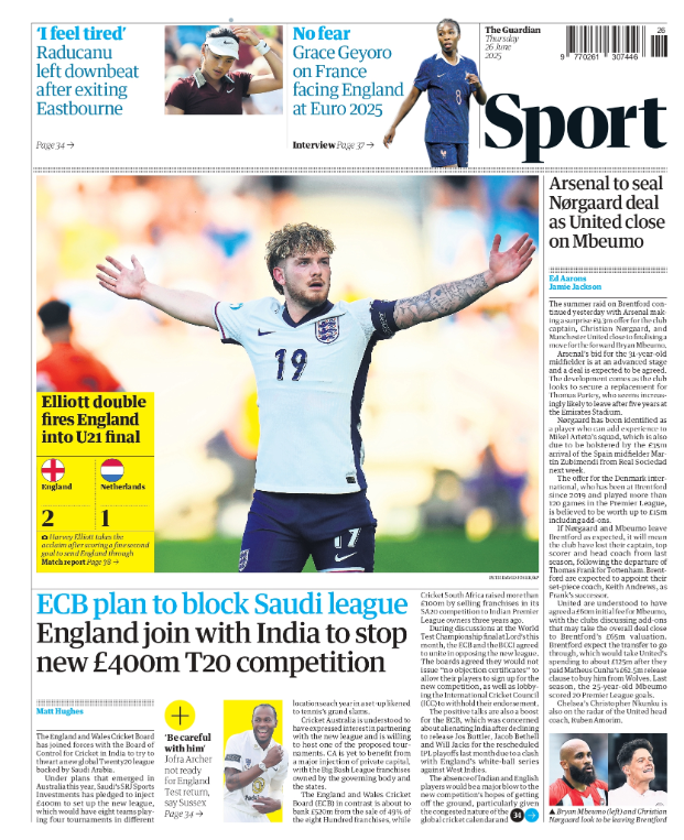 The Guardian backmost  page