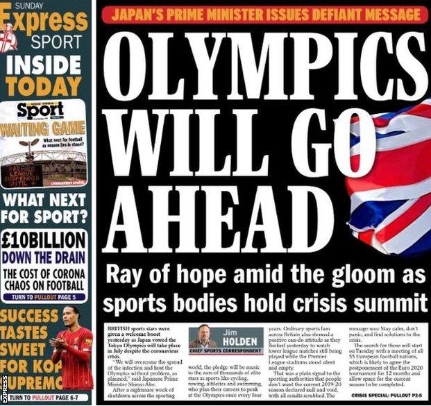 Sunday's Daily Express