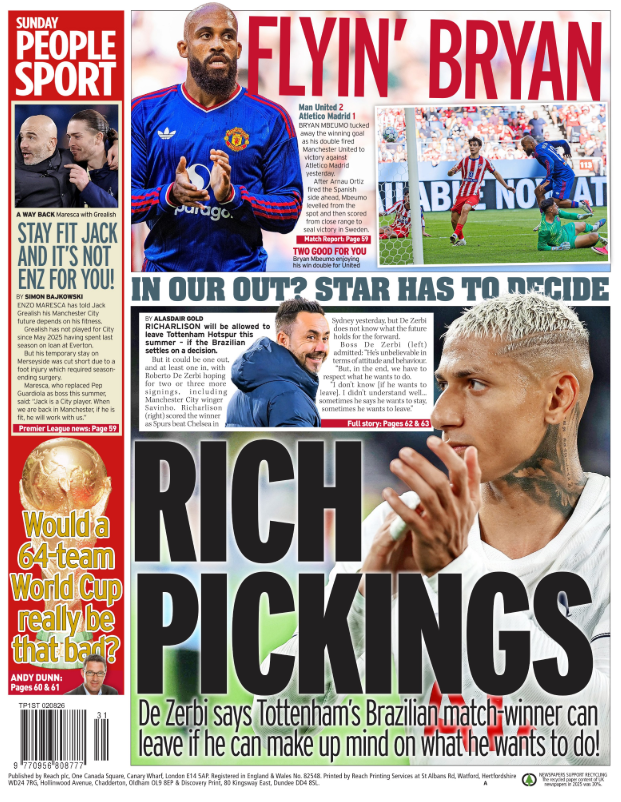 Sunday People Sport