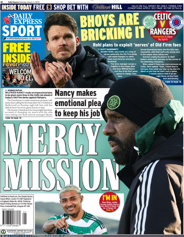 Daily Express back page