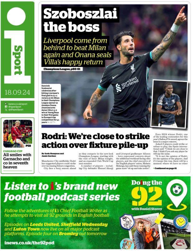 The i back page