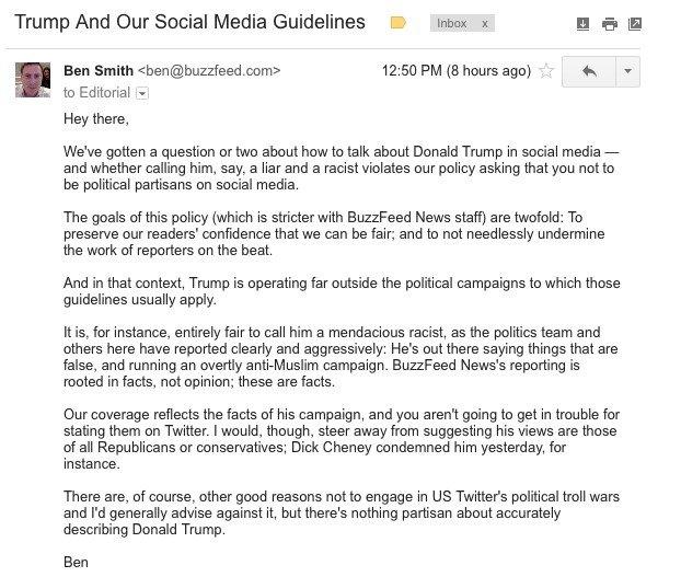 Buzzfeed memo